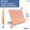 X-Large 26" x 21" Wooden Drawing Board, Adjustable Table Top Easel for Painting and Drawing - Drafting Board with T-Square, Pencil Ledge
